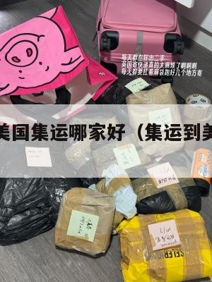 寄东西到美国集运哪家好（集运到美国要多久）