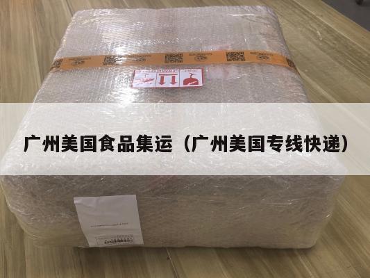 广州美国食品集运（广州美国专线快递）