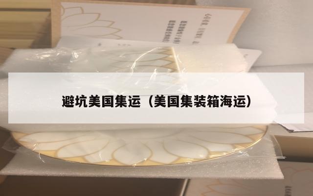 避坑美国集运（美国集装箱海运）