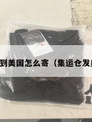 集运到美国怎么寄(集运仓发美国)