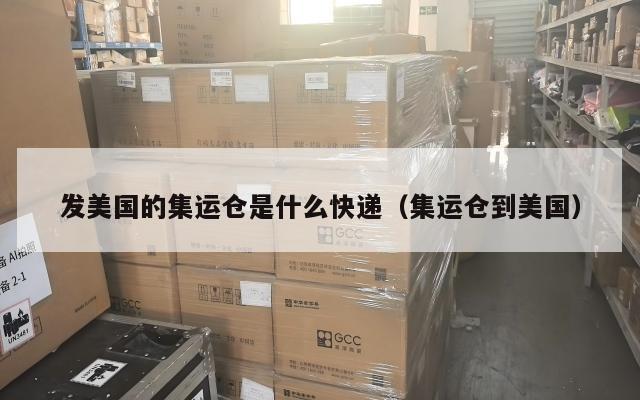 发美国的集运仓是什么快递（集运仓到美国）