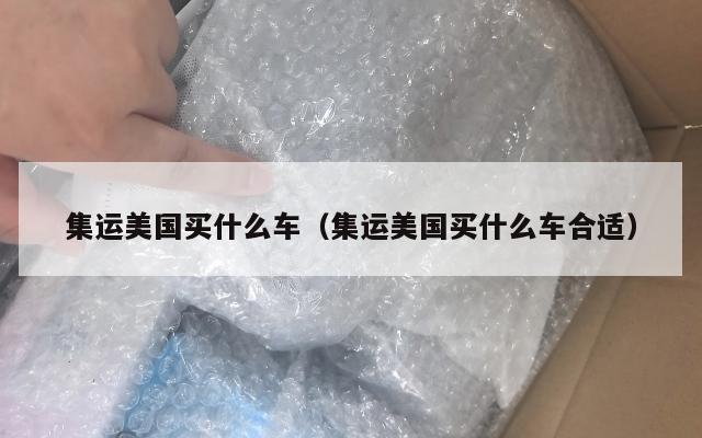 集运美国买什么车（集运美国买什么车合适）