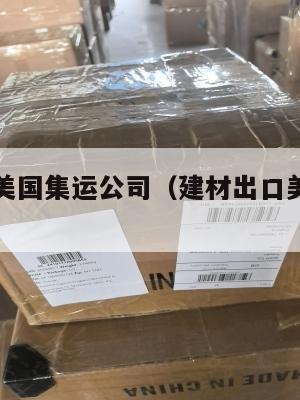建材出口美国集运公司（建材出口美国集运公司排名）