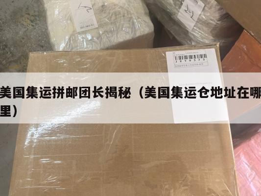 美国集运拼邮团长揭秘(美国集运仓地址在哪里)