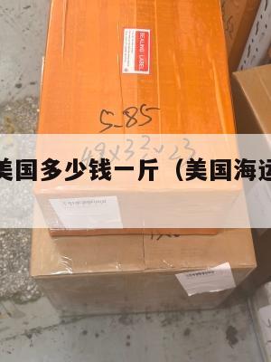 物品集运美国多少钱一斤(美国海运集装箱运费)