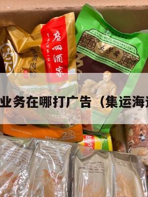 美国集运业务在哪打广告(集运海运到美国)