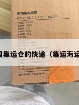 发往美国集运仓的快递(集运海运到美国)