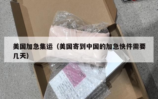 美国加急集运(美国寄到中国的加急快件需要几天)