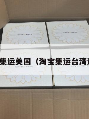 淘宝台湾集运美国(淘宝集运台湾运费多少)