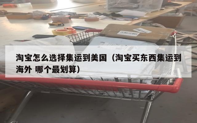 淘宝怎么选择集运到美国(淘宝买东西集运到海外 哪个最划算)
