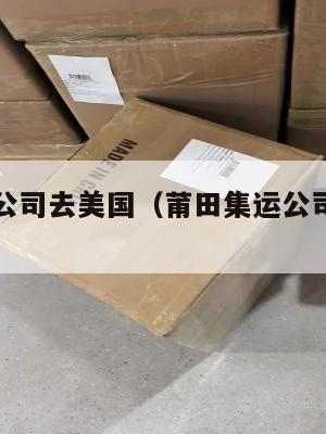 莆田集运公司去美国(莆田集运公司去美国怎么样)