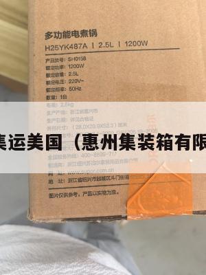 惠州集运美国(惠州集装箱有限公司)