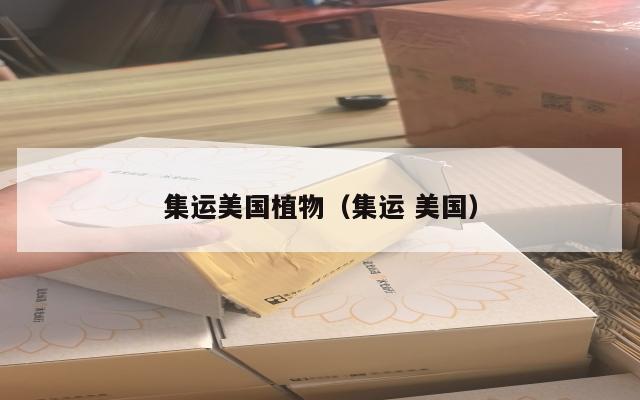 集运美国植物（集运 美国）