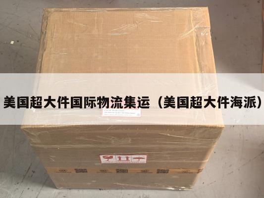 美国超大件国际物流集运(美国超大件海派)