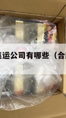 合肥到美国集运公司有哪些(合肥有直飞美国的航线吗)