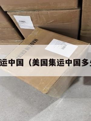 美国集运中国(美国集运中国多少公斤)