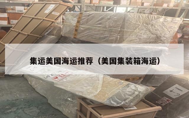集运美国海运推荐(美国集装箱海运)