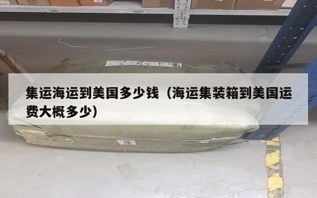 集运海运到美国多少钱(海运集装箱到美国运费大概多少)