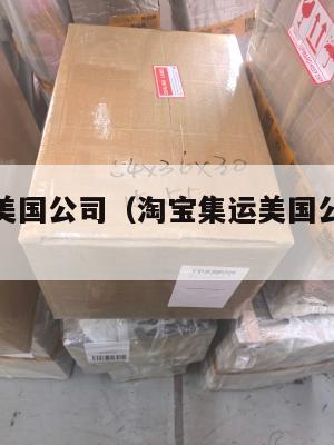 淘宝集运美国公司(淘宝集运美国公司有哪些)