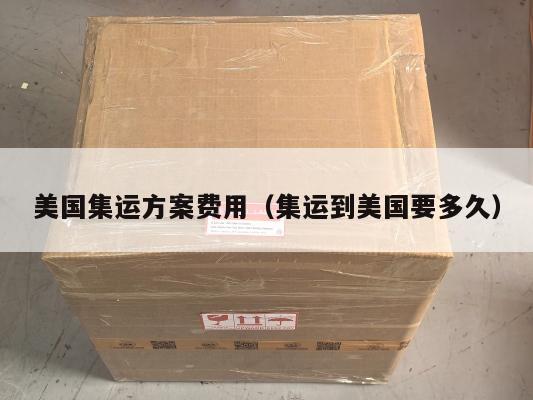 美国集运方案费用(集运到美国要多久)