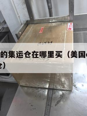 寄美国的集运仓在哪里买(美国ezimail集运仓)