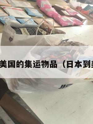 求日本到美国的集运物品(日本到美国海运)