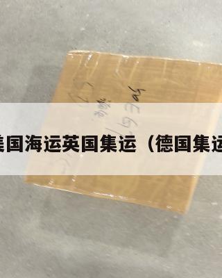 德国美国海运英国集运（德国集运价格）