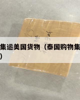 泰国购物集运美国货物（泰国购物集运美国货物多少钱）