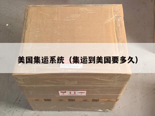 美国集运系统（集运到美国要多久）