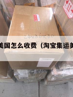 淘宝集运美国怎么收费(淘宝集运美国怎么收费的)