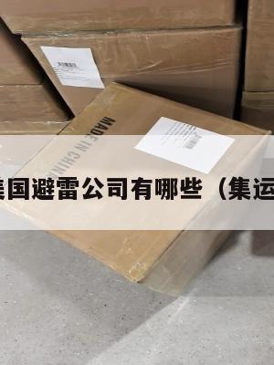 集运美国避雷公司有哪些(集运 美国)