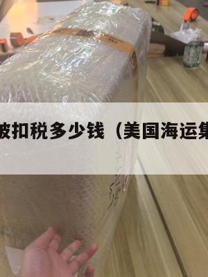 美国集运被扣税多少钱（美国海运集装箱运费）