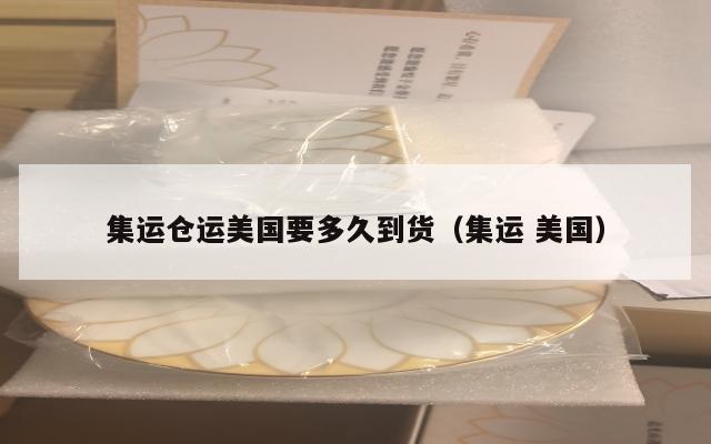 集运仓运美国要多久到货(集运 美国)