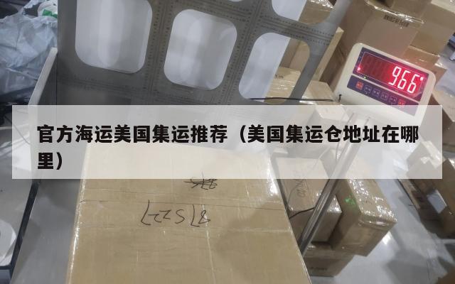 官方海运美国集运推荐(美国集运仓地址在哪里)