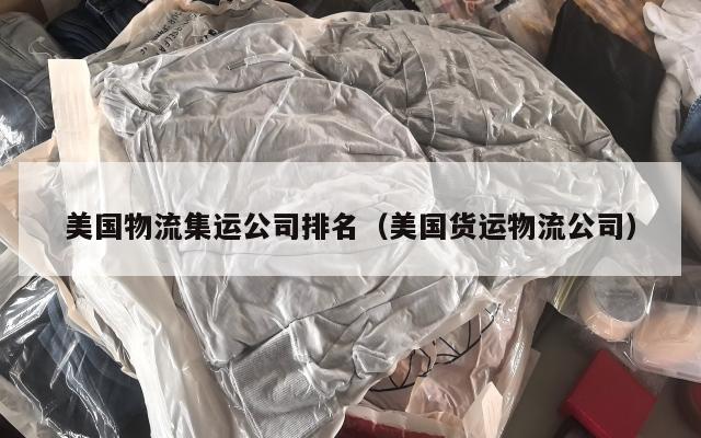美国物流集运公司排名（美国货运物流公司）