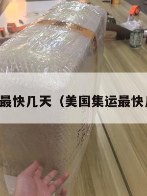 美国集运最快几天(美国集运最快几天到达)