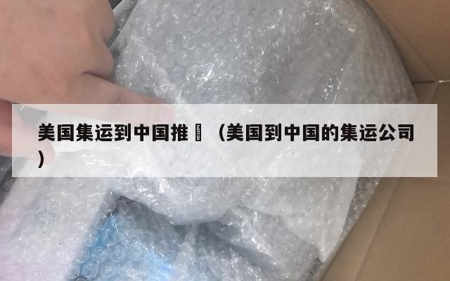 美国集运到中国推薦(美国到中国的集运公司)