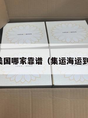集运美国哪家靠谱(集运海运到美国)