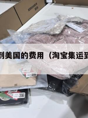 淘宝集运到美国的费用(淘宝集运到美国的费用怎么算)