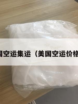 美国空运集运(美国空运价格表)
