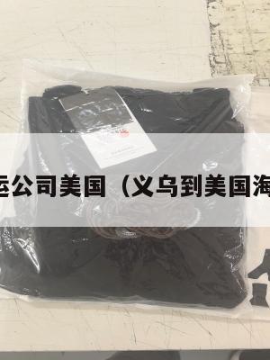 义乌集运公司美国(义乌到美国海运专线)