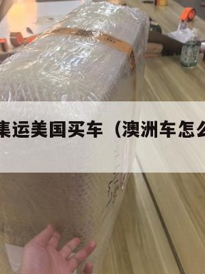 澳大利亚集运美国买车(澳洲车怎么运到国内)