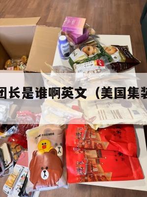 美国集运团长是谁啊英文(美国集装箱运输公司)