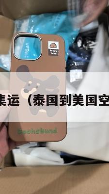 泰国寄美国集运(泰国到美国空运价格查询)