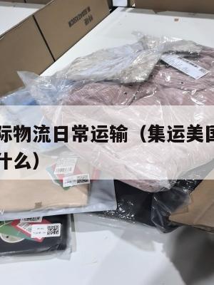 集运美国际物流日常运输（集运美国际物流日常运输是什么）