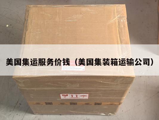 美国集运服务价钱（美国集装箱运输公司）
