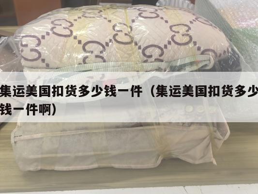 集运美国扣货多少钱一件（集运美国扣货多少钱一件啊）