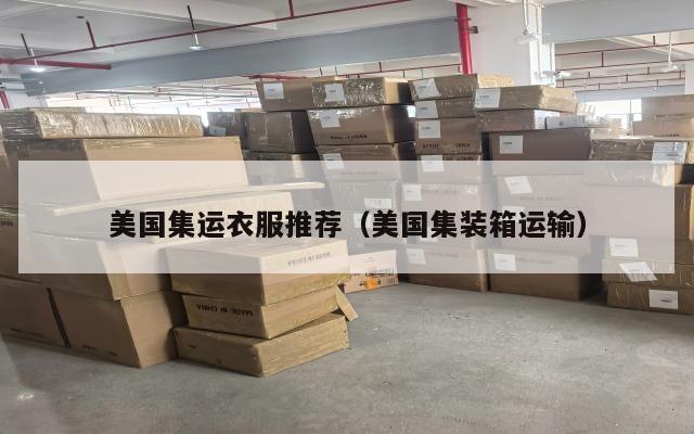 美国集运衣服推荐（美国集装箱运输）