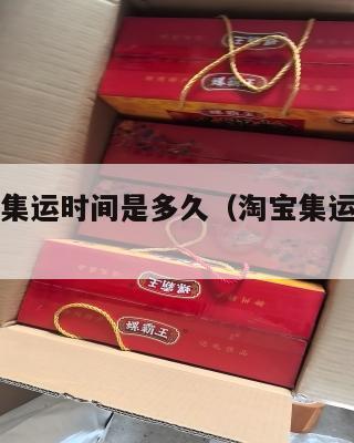 美国淘宝集运时间是多久（淘宝集运收费标准美国）