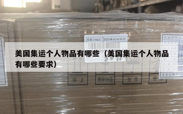 美国集运个人物品有哪些（美国集运个人物品有哪些要求）